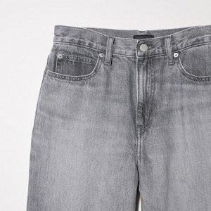 UNIQLO - широкие прямые джинсы - 64 BLUE