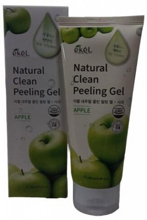 Ekel cosmetics Ekel Пилинг-гель с экстрактом яблока Peeling Gel Apple Natural Clean, 180 мл