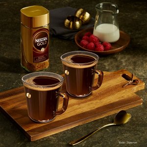 Nescafe Gold, кофе растворимый, 190г, стеклянная банка