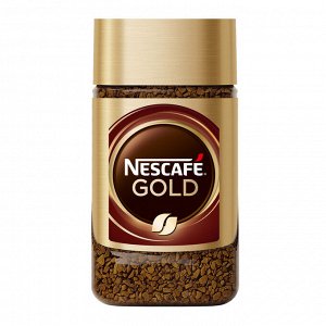 Кофе растворимый Nescafe Gold сублимированный с добавлением молотого, стеклянная банка, 47.5 г