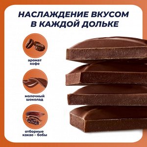 Шоколад Россия Кофе с молоком, 82г(акция)