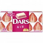 Шоколад DARS белый &quot;Ароматная клубника&quot; 12шт, Morinaga 46,8г, 1/10/160