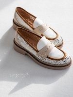Туфли Donna Soft 2096 savana/bianco