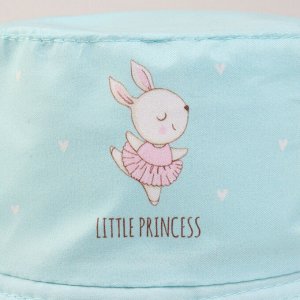 Панама детская для девочки Little Princess, цвет голубой, р-р 48-50