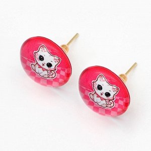 Серьги гвоздики «Волшебная девочка» 1.5 х 1.5 см