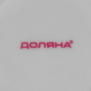 Набор керамической посуды Доляна «Кассиопея», 24 предмета: тарелки d=19/21/24 см, чайная пара 200 мл, цвет чёрный