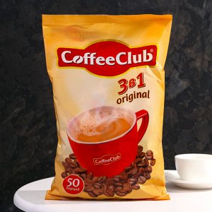 Растворимый кофейный напиток 3 в 1 "CoffeeClub" original, 18 г