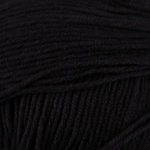 Пряжа для вязания спицами, крючком YarnArt, Baby cotton, 50% акрил, 50% хлопок, 165 м/50 г, (460 чёрный)