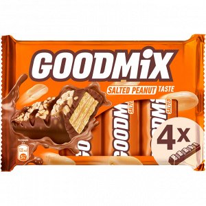 Батончики Goodmix шоколадные со вкусом соленого арахиса 23 г х 4 шт