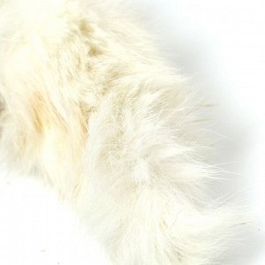 Лакомство-игрушка Пушистое счастье: Хвост кролика для собак и кошек, 1 шт.