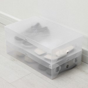 Коробка для хранения сапог с крышкой Uni size, 30x52x12 см, 2 шт