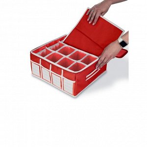 Домашняя аптечка KIDS SAFE, 34х34х16 см, 21 ячейка, красная