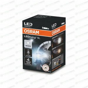 Лампа Osram LEDriving SL P13W (PG18.5d-1, G16.6), 12В, 1.6Вт (соответствует 17Вт), 6000К, 1 шт, арт. 828DWP