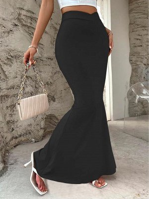 Женская юбка "Рыбка", цвет черный