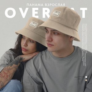 Панама женская "Overhat", цвет песочный 56см