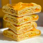 Пирог с  красной рыбой и овощами 650 гр.🐟