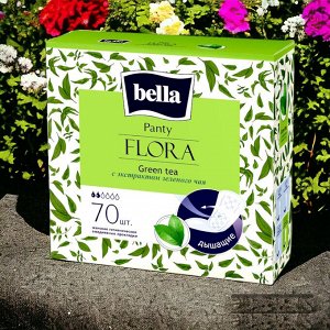 Прокладки ежедневные женские BELLA Panty Flora Green Tea 70 шт