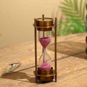 СИМА-ЛЕНД Песочные часы с компасом 14х5,5 см, латунь