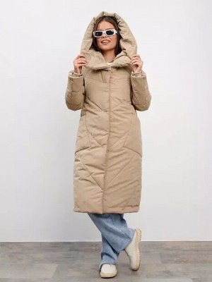 Пальто женское зимнее бежевый