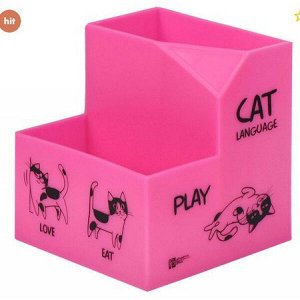 Подставка для письменных принадлежностей "КОШАЧИЙ ЯЗЫК" 8,4х8,4х9 см 59945 Феникс