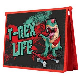 Папка для тетрадей А4 на молнии сверху 32,5х23х5,5 см ПМ-А4-229 "T-REX" Пчелка