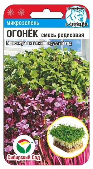 Микрозелень Огонек смесь редисовая (Код: 92084)