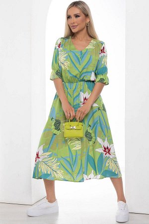 Платье "Ирени" (зеленое) П8816