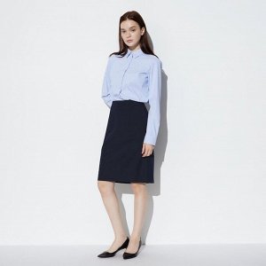 UNIQLO - классическая юбка-карандаш до колен - 69 NAVY