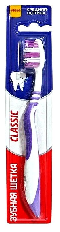 Зубная щётка CLASSIC степень жёсткости: средняя