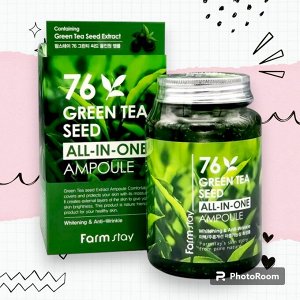 FarmStay Сыворотка ампульная для лица с экстрактом семян зеленого чая 76 GREEN TEA SEED ALLIN 250 мл