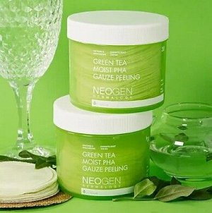 Пилинг-пэды с зелёным чаем Green Tea Moist PHA Gauze Peeling 30шт