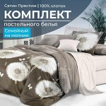 Комплект постельного белья Семейный, сатин &quot;Престиж&quot; (Летние грёзы)