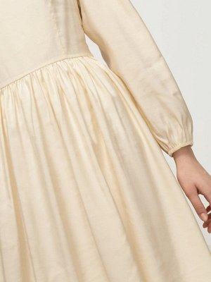 Платье приталенного кроя  цвет: Молочный PL1266/darha