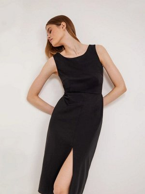 Платье приталенного кроя  цвет: Черный PL1309/milisa |