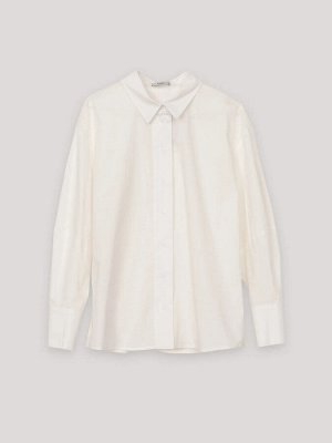 Рубашка с объемными рукавами  цвет: Молочный B2633/katarina