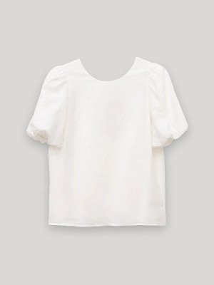 Однотонная блузка  цвет: Молочный B2610/woodland