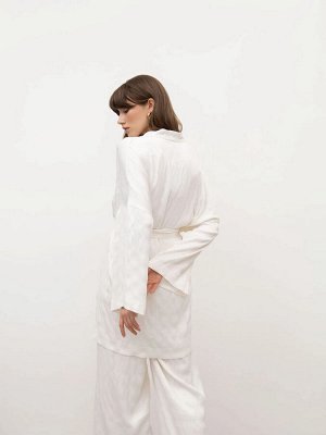 Блузка с поясом  цвет: Белый B2724/ulana