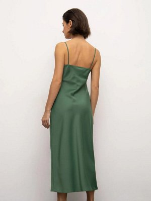 Платье-комбинация  цвет: Зеленый PL1160/grem