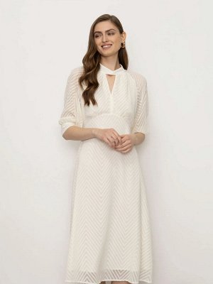Платье приталенного кроя  цвет: Молочный PL1185/cocos