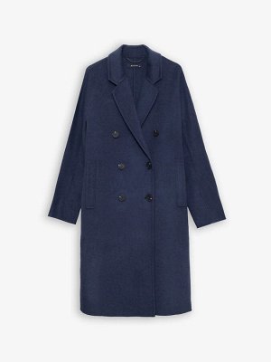Пальто прямого кроя  цвет: Синий R080/calefy