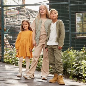 Платье детское с длинным рукавом KAFTAN «Муслин» 28 (86 -92 см), горчичное