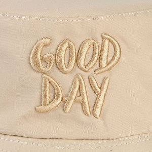 Панама детская для девочки Good day, цвет бежевый, р-р 54