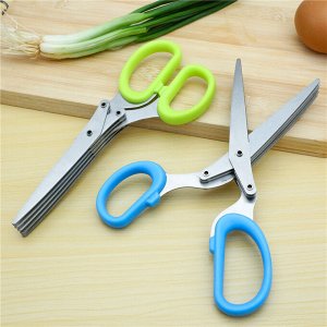 Кухонные мини-ножницы для нарезки зелени (3 лезвия)