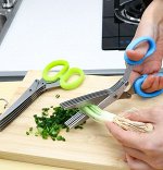 Кухонные мини-ножницы для нарезки зелени (3 лезвия)