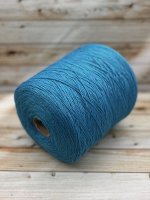 Пряжа для вязания 120 гр,  Cordonetto  100% лен (цепочка) 360м/100г Бирюза