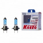 Лампа высокотемпературная Koito P0755W Whitebeam H7 12V 55W (100W) 4200K (комплект 2 шт.)