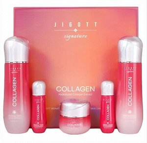 JIGOTT SIGNATURE COLLAGEN ESSENTIAL SKIN CARE 3SET Увлажняющий набор с коллагеном