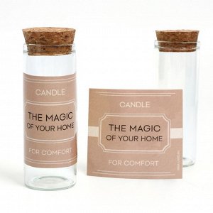 Колба для свечи с наклейкой «The magic» 8,5 х 3 см