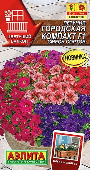 Петуния Городская компакт F1 (смесь) (Код: 91788)