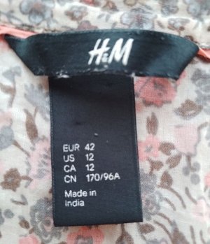 Невесомая блуза-рубашка от H&M, 100% хлопок